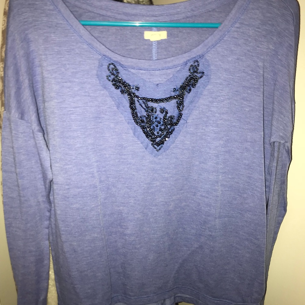 Aerie long sleeve statement top